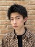 【メンズ】カット+ポイントパーマ￥9500[メンズパーマ/センターパート/立川]