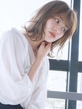 アイティーバイアルバム 下北沢店(IT by ALBUM) カジュアルボブ_こなれミディホワイトグレージュ_38703