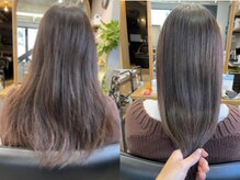 【くせ毛をどうにかしたい！】しっとりと潤いのある仕上がりに★canoeの縮毛矯正