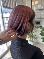 アース 綱島店(HAIR&MAKE EARTH)&nbsp;アンブレラカラー  ローズピンク×ブルーブラック