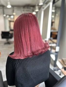 ラフ 難波店(LAFF) #黒髪#ボブルフ#ネビージュ#小顔#ワンレン