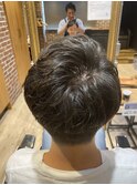 ゆるパーマでボリュームアップ  マッシュ  ツーブロック