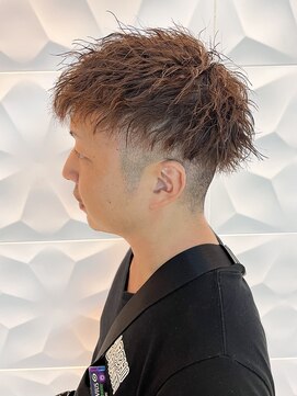 銀座マツナガ 浅草店 【人気ツイストスパイラルパーマ】×カラーマッシュアップバング