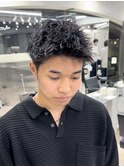 短髪パーマ/八王子/メンズカット/スパイキーショート/ツイスト