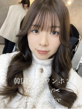 マーシュ 梅田(marshu) 吉岡Style/韓国ヘア/ヨシンモリ/brown beige