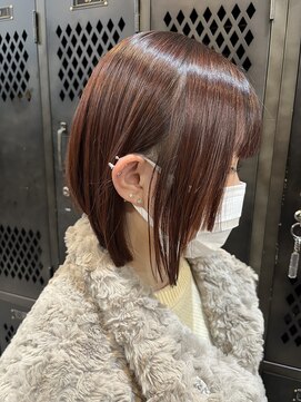 ロウ 町田(ROW) ピンクベージュ ショートカット 清水仰士