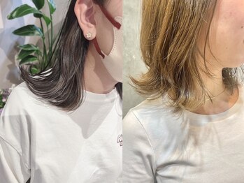 ロメリ(Romeri)の写真/インナーカラー/ハイライト/脱白髪染めもお任せ！お顔立ちや雰囲気に合わせて経験豊富なStylistがご提案♪