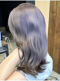 ペールラベンダー　ラベンダーベージュブリーチカラー