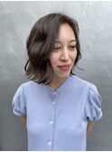 外ハネボブ×グレーアッシュ