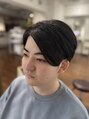 ヘアーアンドメイク ルシエル(hair&make Luxiel)&nbsp;大人気のメンズカット。センター分けで爽やかに☆