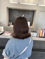 ガルボヘアー 桟橋店(garbo hair)&nbsp;ピンクブラウン高知美容院オイルカラー