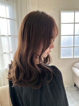 アールイーノウン 阿倍野区昭和町店(re; nown) ナチュラルセミロングウェーブ