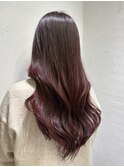 ブリーチなしダブルカラーピンクブラウンチェリーピンク池袋東口
