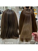 【髪質改善】で艶髪に。【酸性ストレート】【縮毛矯正】【美髪】