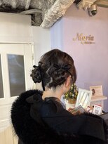 マリアバイアフロート(Maria by AFLOAT)&nbsp;【sakura】お団子ツイン×ベロアリボン