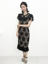 ステラ(Stella)&nbsp;銀座ヘアセット。宣材サロモ編。短い髪のハーフアップVOL3.0