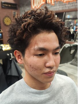 仏陀パーマ/スパイキーショート/ピンパーマ