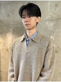 ニュアンスパーマ　センターパート　毛流れ　新宿　南川聖華