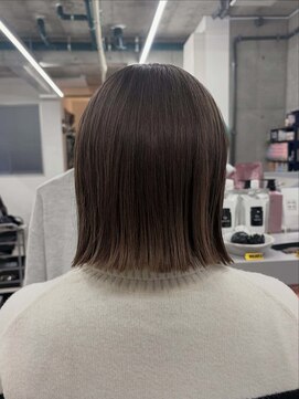 テンション(tension) ストレートミニボブ髪質改善縮毛矯正札幌駅大通駅バスセンター駅