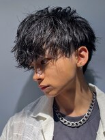 アイビーズ(IVYS)&nbsp;シャドウパーマラウンドマッシュ大人メンズショート無造作