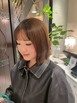 ミステローマ(MISTEROMA) ナチュラルブラウンの柔らかボブ