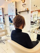 アール 滝ノ水店(#arl)&nbsp;透け感ベージュのくびれショートボブ
