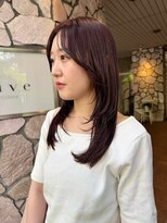 ビーハイブ 仙台駅前店(Behive) レッドブラウン/ブリーチなし暖色/ミディアムロング/20代30代