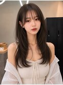 レイヤーカット/ハッシュカット/顔周りカット/髪質改善/韓国
