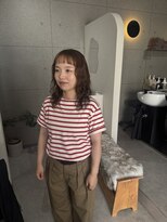 ウニュ(unu.) スパイラルパーマ、ブリーチなしベージュ、髪質改善