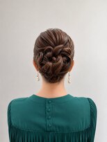 ウィールール 札幌店(WE RULE)&nbsp;20代30代 結婚式ヘアセット 編み込みシニヨン