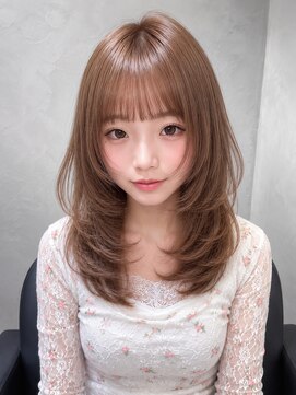 ミミ 池袋 要町(mimi) 【mimi】ヘーゼルブラウン×レイヤーカット