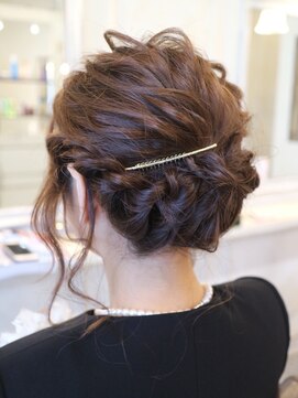 シェア(SHARE hair make works) 【SHARE】★お客様スナップ★ロープ編みのアレンジ