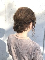 ヘアデザイン ソラ(Sola)&nbsp;ヘアセット 柔らか編み込みシニヨンスタイル お呼ばれ