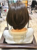 大人かわいい/西宮/小顔/きりっぱなしボブ/白髪染め/髪質改善