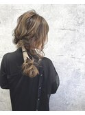 オシャレローポニーアレンジ