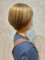 ノア 大宮店(Noa)&nbsp;ミルクティーベージュ/ショートボブ/ショート/カット＋カラー