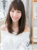 モッズヘア 越谷(mod's hair)&nbsp;小顔グレージュカラーワンカールストレートc5越谷20代30代40代!