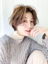 アイティー バイ アルバム 浦和店(IT by ALBUM)&nbsp;ふわっとショートボブ_外ハネボブセクションカラー_8594