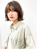 【長谷川】グレージュカラー外はねボブ