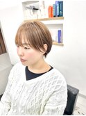 【LS HAIR菊地】明るめアッシュ系カラーと耳掛けショート