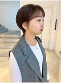 丸みショート フルバング 前髪 ショート 学割U24 吉祥寺 宮坂