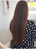 ナチュラルロング ロングレイヤー グレージュカラー