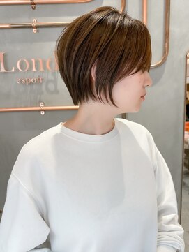 ロンド エスポワール 錦糸町(Lond espoir) 【武井俊樹】斜めバングショートヘア顔周り　グレージュ