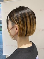 キャトルセゾン(quatre saisons)&nbsp;ミニボブ×バレイヤージュカラー