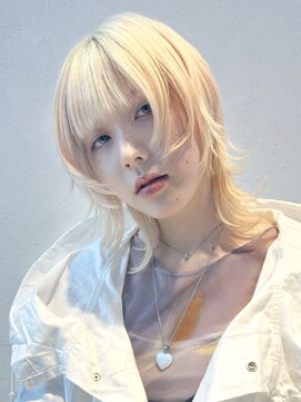 アルバム 池袋(ALBUM) ウルフレイヤー_ピンクベージュインナーグレージュ_39526