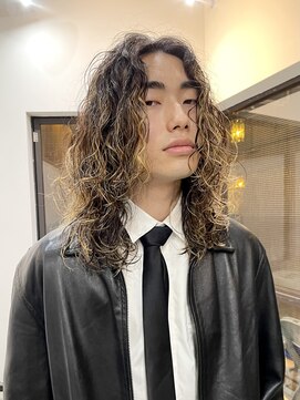 ナループロアオハナ(Nalu pu loa ohana) メンズパーマ/ハイライト/パーマ/ロングパーマ/ブリーチパーマ