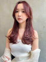 銀座　cheri 暖色艶カラー×レイヤーカット