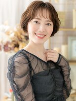 カバーヘア ブリス 北浦和(COVER HAIR bliss) 個性的シースルーぱっつん前髪フェミニンボブa北浦和!