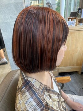 ソイクフ 四条大宮店(SOY-KUFU) 20代30代40代◎ 魅力倍増カールボブオレンジカラー