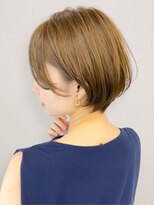 ヘアーズファイン(hair's fine) 大人美人脱白髪染めイルミナカラーショートボブハニーベージュ